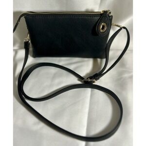 JEN & CO. Whipstitch Small Crossbody Bags for Women Vegan Leather Wristlet Wa...